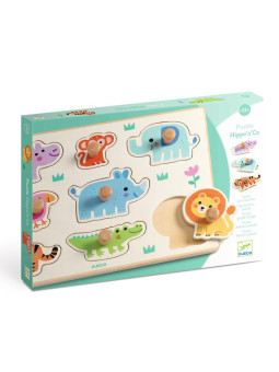 Drewniana układanka HIPPO'n'Co DJ01123