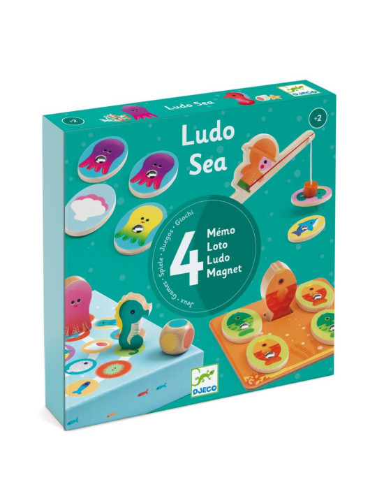 Zestaw 4 gier LUDO SEA DJ01623