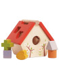Drewniany sorter kształtów domek dla ptaków, zabawka edukacyjna, Le Toy Van Drewniany sorter kształtów domek dla ptaków, zabawka edukacyjna, Le Toy Van