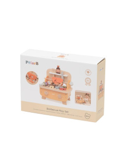 VIGA Drewniany Zestaw do Grillowania BBQ Grill