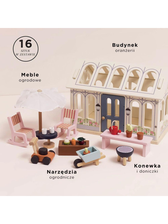 Drewniana oranżeria zestaw, domek dla lalek, zabawka dla dzieci, Le Toy Van Drewniana oranżeria zestaw, domek dla lalek, zabawka dla dzieci, Le Toy Van