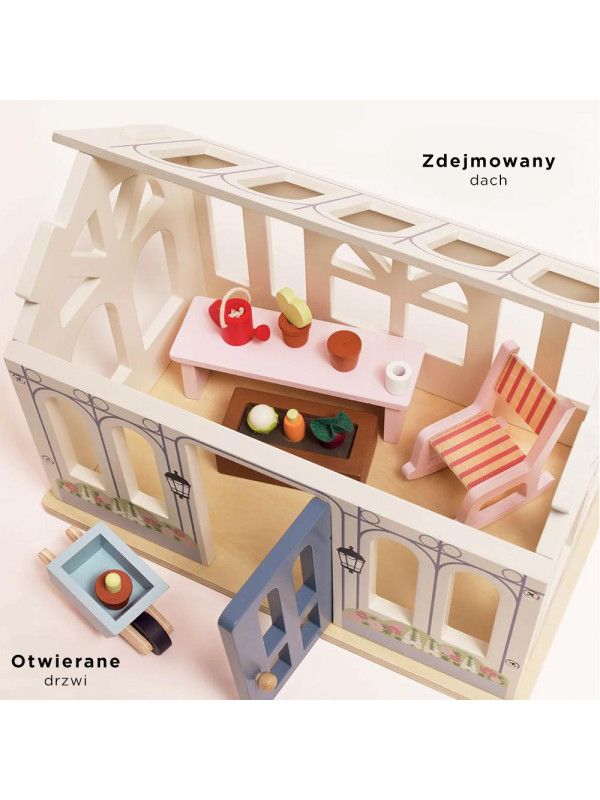 Drewniana oranżeria zestaw, domek dla lalek, zabawka dla dzieci, Le Toy Van Drewniana oranżeria zestaw, domek dla lalek, zabawka dla dzieci, Le Toy Van