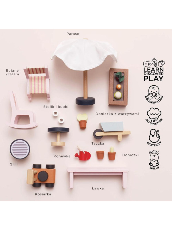 Drewniana oranżeria zestaw, domek dla lalek, zabawka dla dzieci, Le Toy Van Drewniana oranżeria zestaw, domek dla lalek, zabawka dla dzieci, Le Toy Van