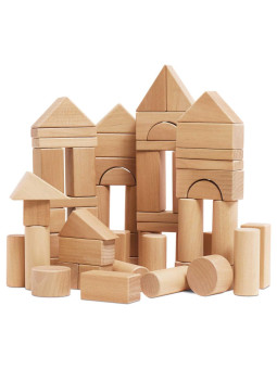 Drewniane klocki zestaw 60 sztuk, zabawka edukacyjna dla dzieci, Le Toy Van