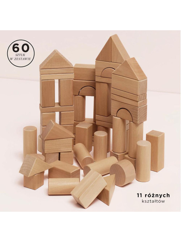 Drewniane klocki zestaw 60 sztuk, zabawka edukacyjna dla dzieci, Le Toy Van Drewniane klocki zestaw 60 sztuk, zabawka edukacyjna dla dzieci, Le Toy Van