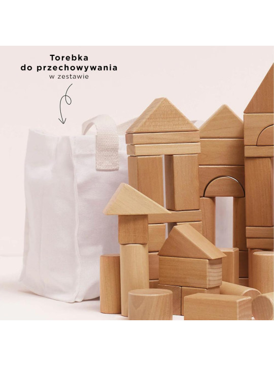 Drewniane klocki zestaw 60 sztuk, zabawka edukacyjna dla dzieci, Le Toy Van Drewniane klocki zestaw 60 sztuk, zabawka edukacyjna dla dzieci, Le Toy Van