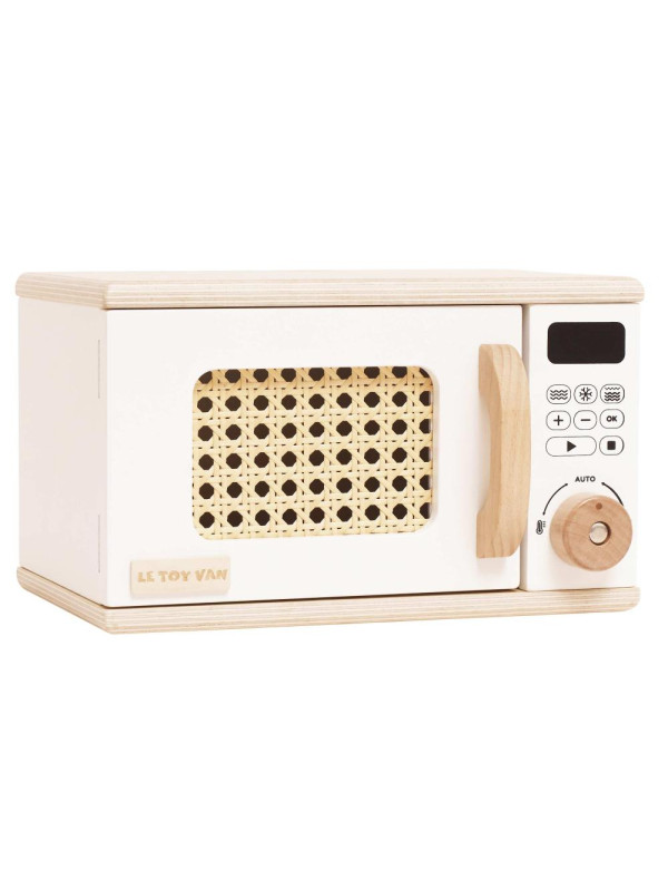 Drewniana kuchenka mikrofalowa dla dzieci, zabawa w gotowanie Le Toy Van Drewniana kuchenka mikrofalowa dla dzieci, zabawa w gotowanie Le Toy Van