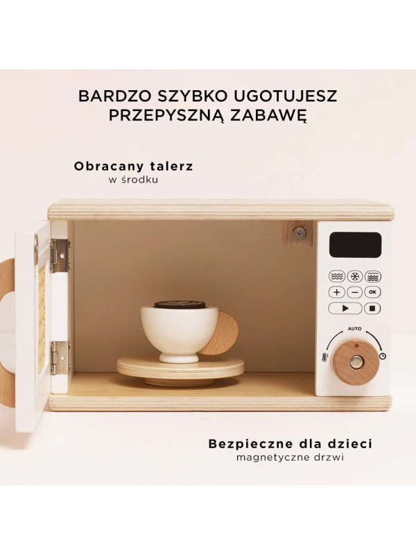 Drewniana kuchenka mikrofalowa dla dzieci, zabawa w gotowanie Le Toy Van Drewniana kuchenka mikrofalowa dla dzieci, zabawa w gotowanie Le Toy Van