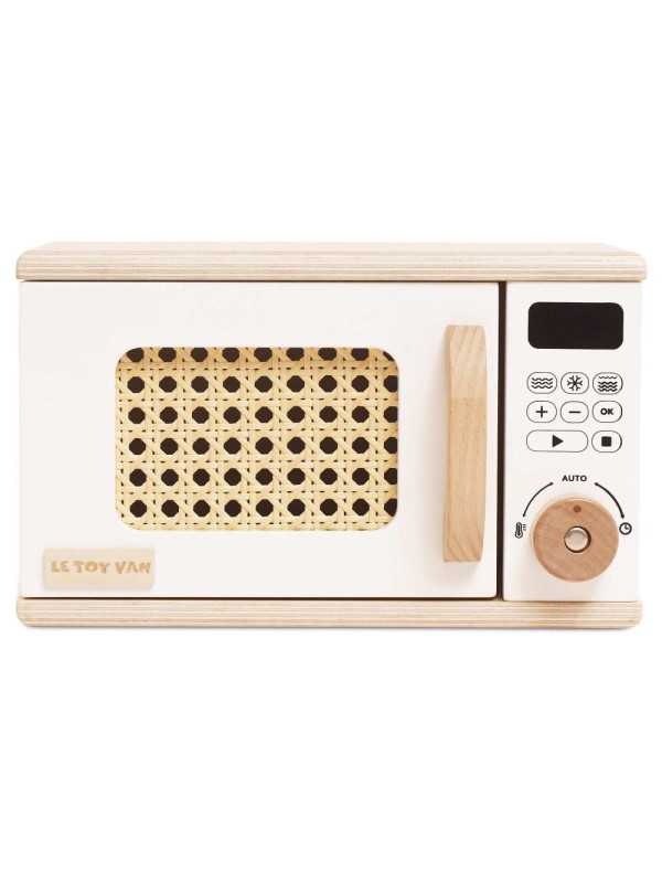 Drewniana kuchenka mikrofalowa dla dzieci, zabawa w gotowanie Le Toy Van Drewniana kuchenka mikrofalowa dla dzieci, zabawa w gotowanie Le Toy Van