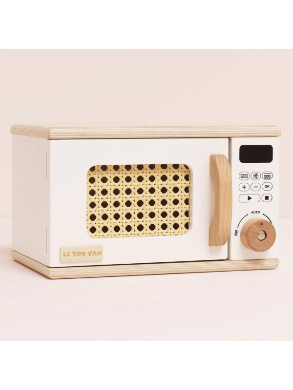 Drewniana kuchenka mikrofalowa dla dzieci, zabawa w gotowanie Le Toy Van Drewniana kuchenka mikrofalowa dla dzieci, zabawa w gotowanie Le Toy Van