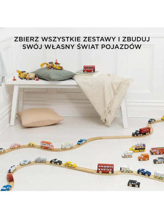 Drewniane samochody ciężarowe zestaw, zabawka dla dzieci, auta Le Toy Van Drewniane samochody ciężarowe zestaw, zabawka dla dzieci, auta Le Toy Van
