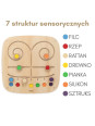 VIGA Drewniana Tablica Manipulacyjna Sensoryczna Labirynt Dotknij i Dopasuj VIGA Drewniana Tablica Manipulacyjna Sensoryczna Labirynt Dotknij i Dopasuj