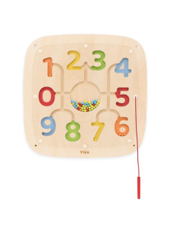 VIGA Drewniana Tablica Manipulacyjna Sensoryczna Nauka Liczenia Sorter