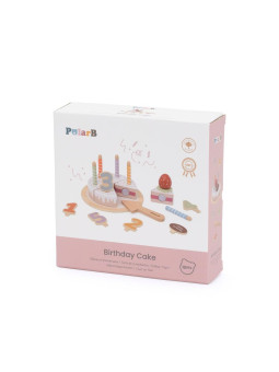 VIGA Drewniany Tort Urodzinowy do Krojenia