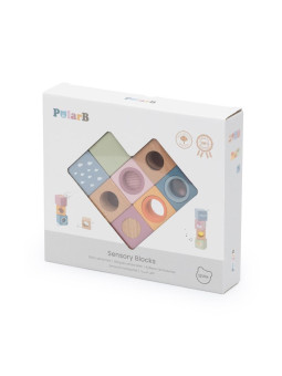 VIGA Drewniane Klocki Sensoryczne PolarB