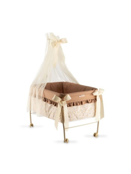 Łóżeczko Teresa z baldachimem dla lalki do 46 cm Asi 3712004