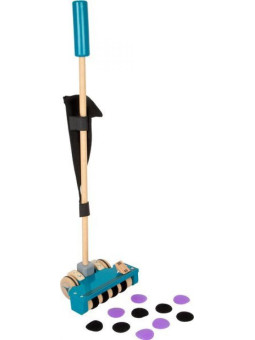 Drewniany odkurzacz do zabawy w dom dla dzieci, zabawka montessori small foot design - drewniana zabawka, zabawa w dom , zabawka