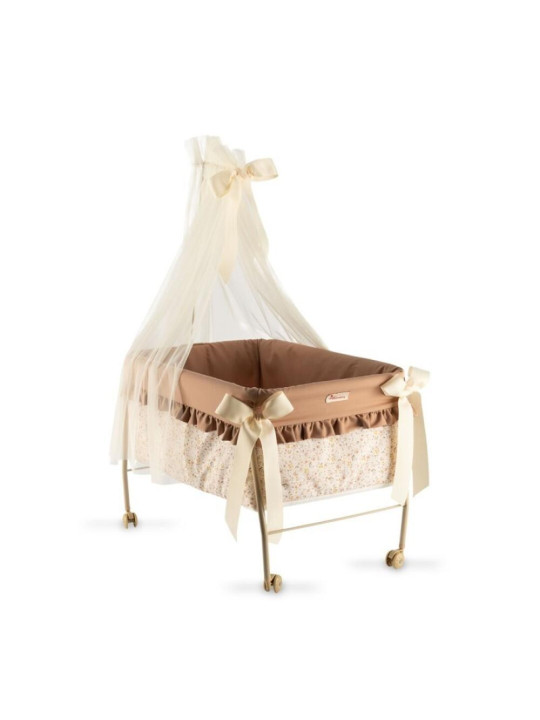 Łóżeczko Teresa z baldachimem dla lalki do 46 cm Asi 3712004