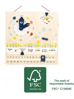 Zabawka dla dzieci do nauki czasu, pomoce montessori, zabawka drewniana, zabawka dla 3 latka