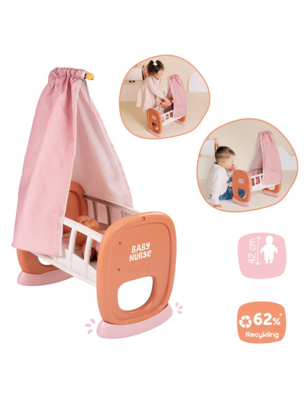 Smoby Baby Nurse Kołyska z Baldachimem