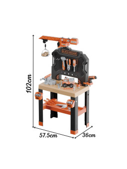 SMOBY Warsztat z Dźwigiem Black+Decker Bricolo Builder