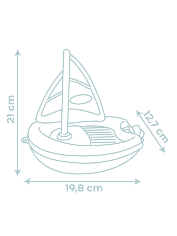 Smoby Little Żaglówka z Bioplastiku do Wody