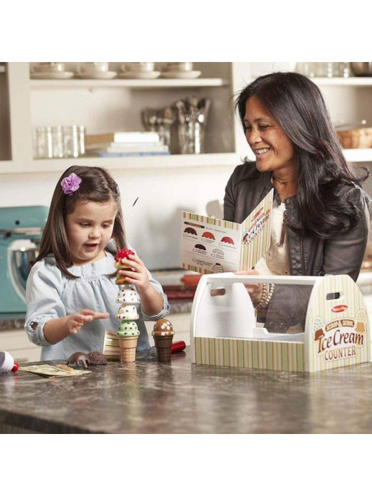 Drewniana Lodziarnia Scoop & Serve 28 el Melissa & Doug