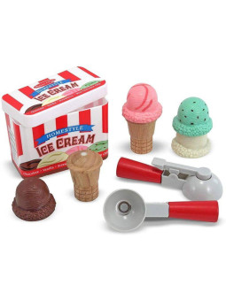 Drewniany zestaw lodów gałkowych Scoop & Stack Melissa & Doug