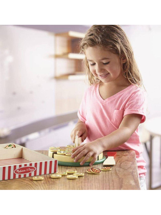 Drewniana pizza w pudełku Pizza Party Melissa & Doug