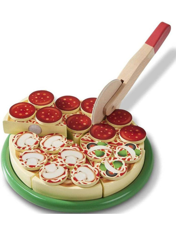 Drewniana pizza w pudełku Pizza Party Melissa & Doug