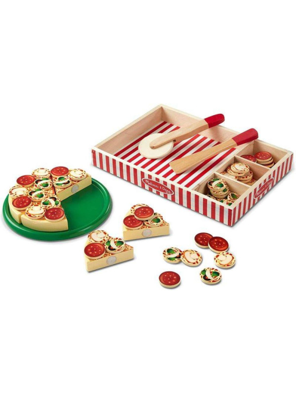 Drewniana pizza w pudełku Pizza Party Melissa & Doug