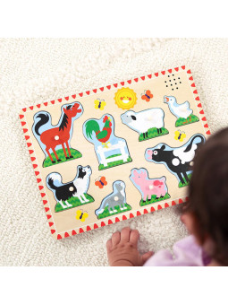 Układanka Gospodarstwo z efektami dźwiękowymi Melissa & Doug