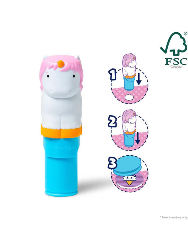 Stempel z naklejkami Sticker Wow Jednorożec Melissa and Doug