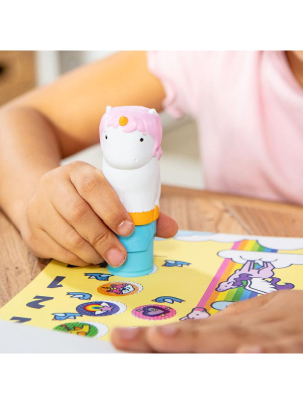 Stempel z naklejkami Sticker Wow Jednorożec Melissa and Doug