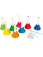 Kolorowe dzwonki - instrumenty muzyczne dla dzieci, zabawka montessori small foot design - zabawki muzyczne dla 3 latka