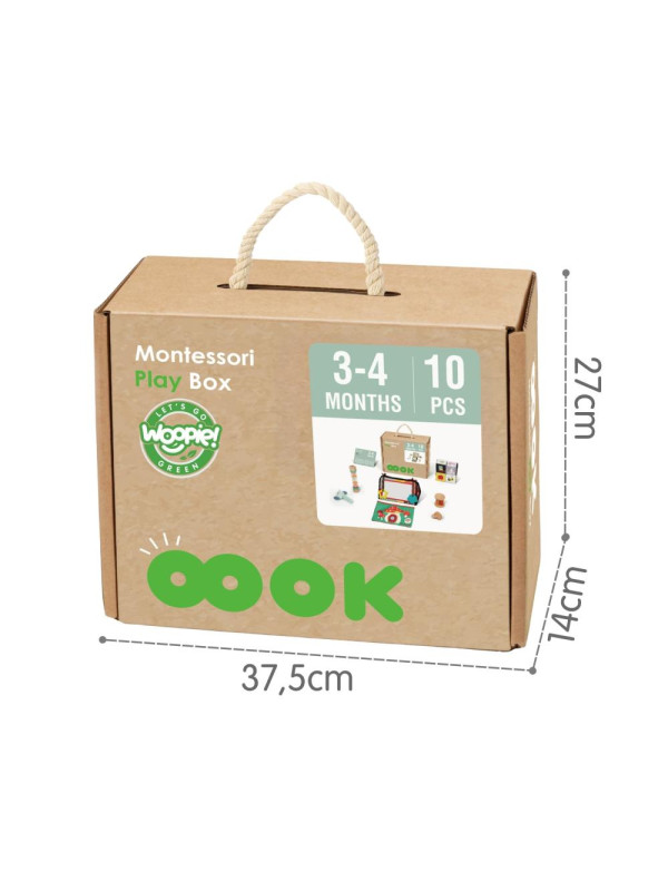 WOOPIE GREEN Pudełko XXL Montessori Sensoryka i Edukacja 6w1 FSC