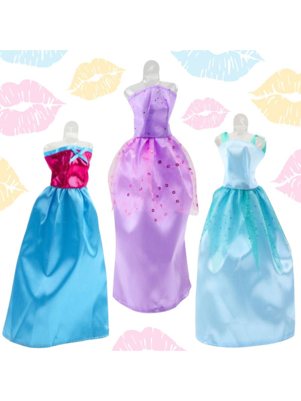 WOOPIE ROYAL Zestaw Modowy Dla Lalek Sukienki Buty Biżuteria Akcesoria