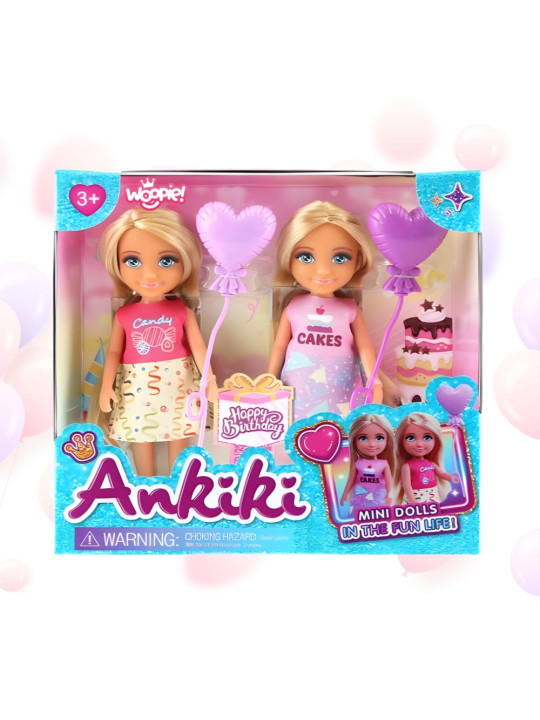 WOOPIE ROYAL Zestaw Urodzinowy Dwóch Laleczek - Candy i Cakes