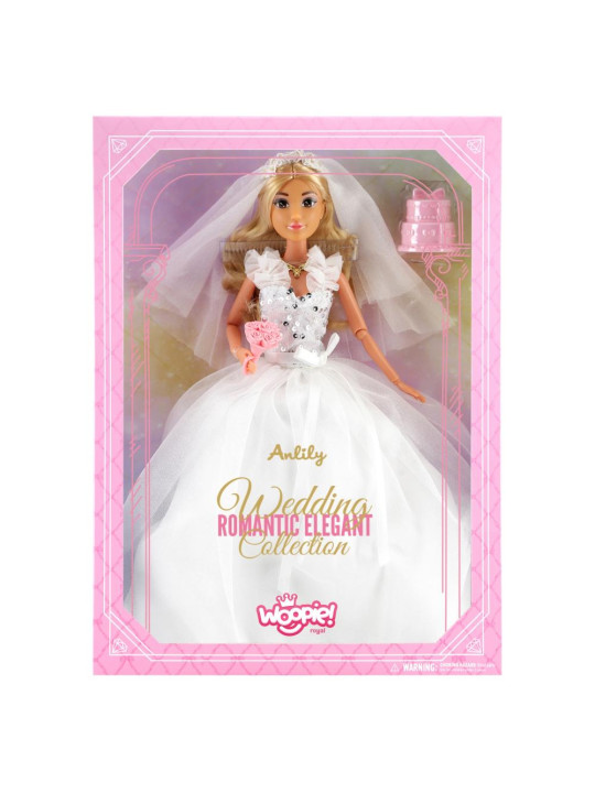 WOOPIE ROYAL Lalka Lily 30 cm Panna Młoda Suknia Ślubna Akcesoria