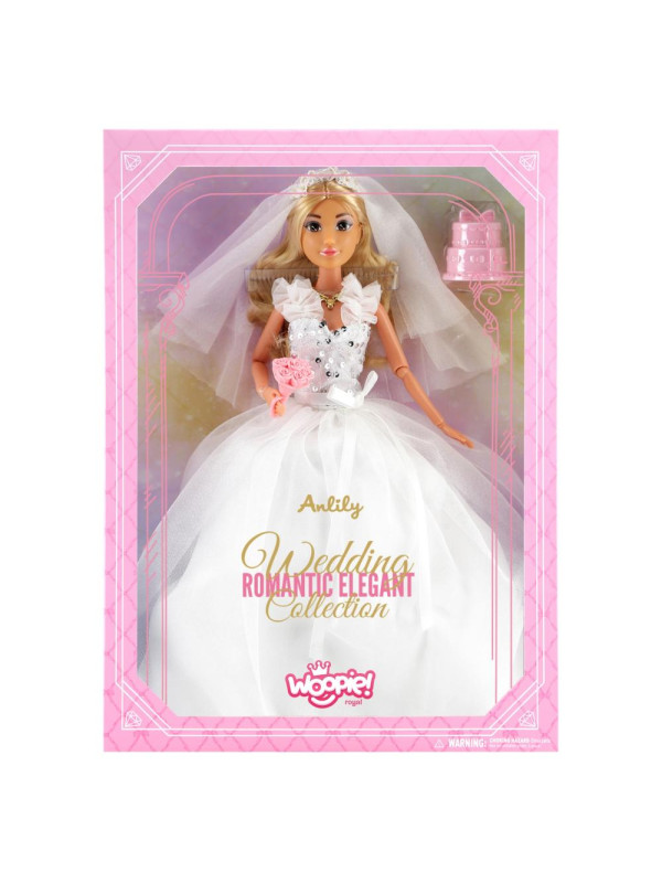 WOOPIE ROYAL Lalka Lily 30 cm Panna Młoda Suknia Ślubna Akcesoria