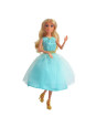 WOOPIE ROYAL Lalka Lily 30 cm Długie Blond Włosy Elegancka Turkusowa Sukienka