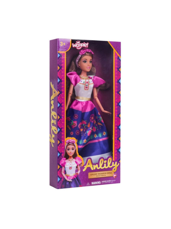 WOOPIE ROYAL Lalki Kobiety Świata Lily Meksykanka Tradycyjny Strój Kwietny Wzór