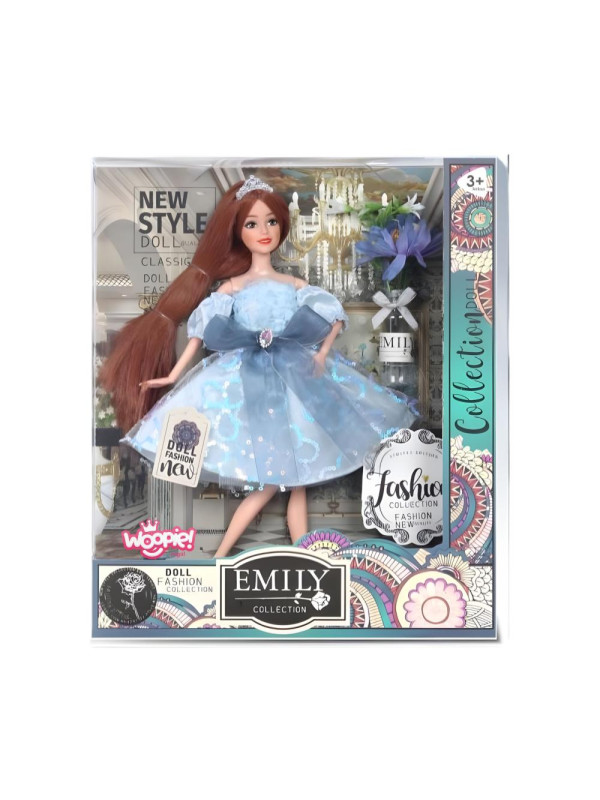 WOOPIE ROYAL Lalka Emi w Błękitnej Sukience Tiulowej