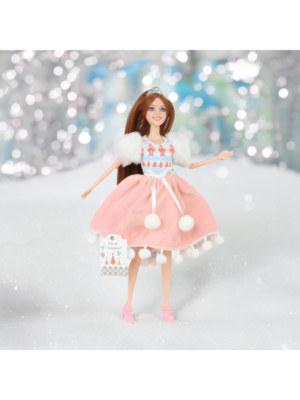 WOOPIE ROYAL Lalka Emi Świąteczna Księżniczka z Misiem