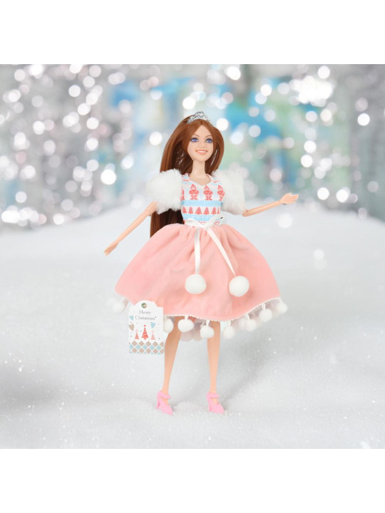 WOOPIE ROYAL Lalka Emi Świąteczna Księżniczka z Misiem