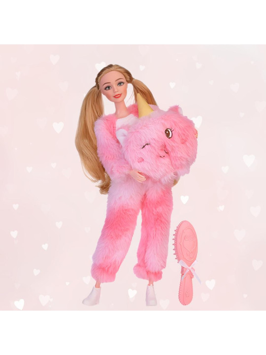 WOOPIE ROYAL Lalka Emi w Różowym Przebraniu Misia
