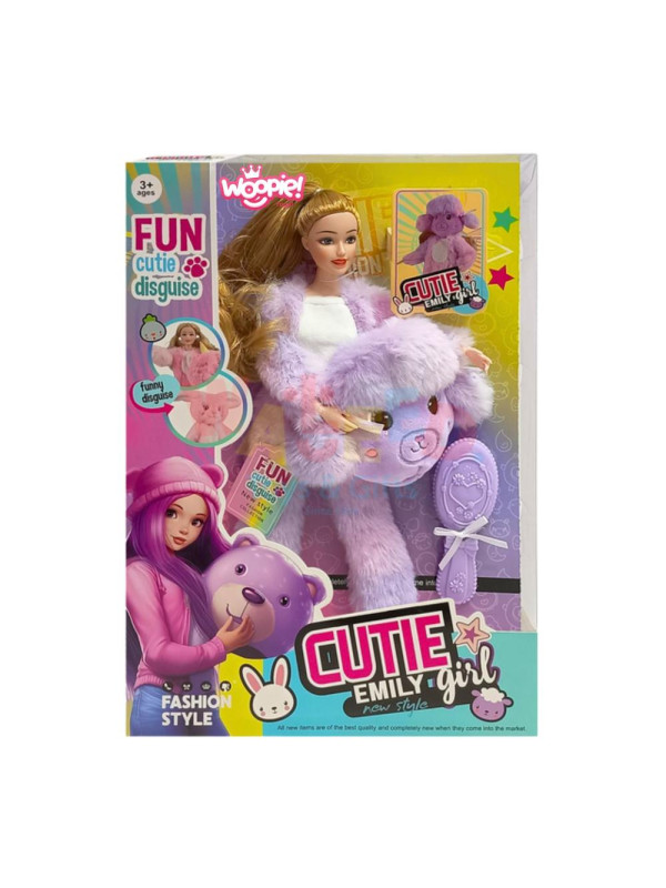 WOOPIE ROYAL Lalka Emi w Fioletowym Przebraniu Owieczki