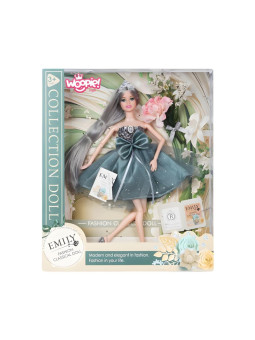 WOOPIE ROYAL Lalka Emi w Eleganckiej Sukni Tiulowej z Kokardą i Bukietem