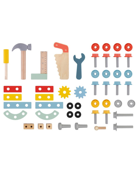 TOOKY TOY Drewniany Chodzik Samochód Mini Warsztat STEM