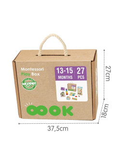 WOOPIE GREEN Pudełko Box 6w1 13-15m Montessori Edukacyjne Sensoryczne FSC